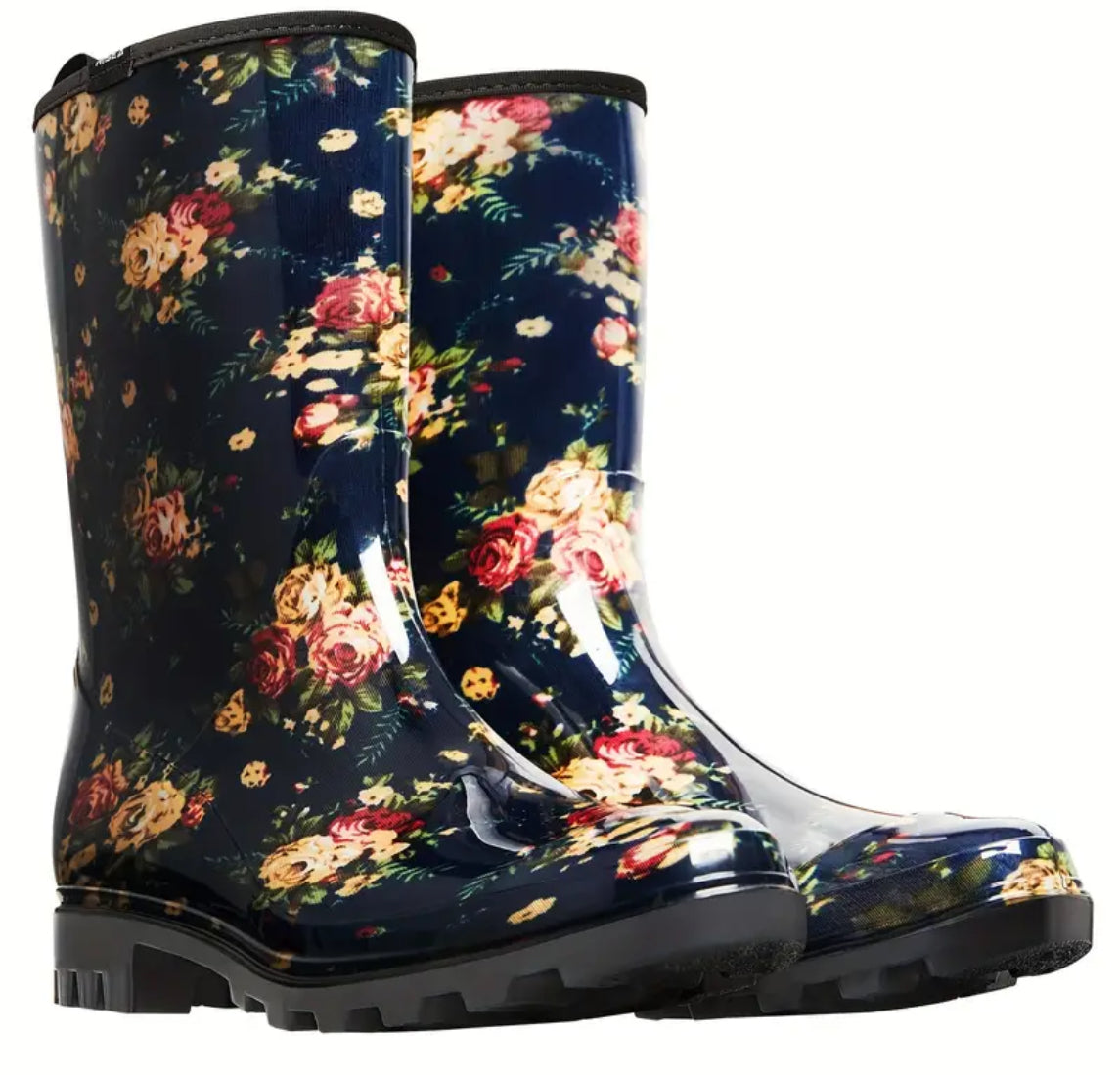 Posh 💋 Women's Rain Boots Waterproof, Mid Calf Garden Boots for Women