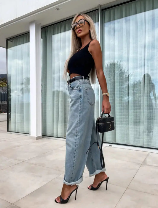 “Streetwear Loose Jeans” Trendy Casual, Women’s