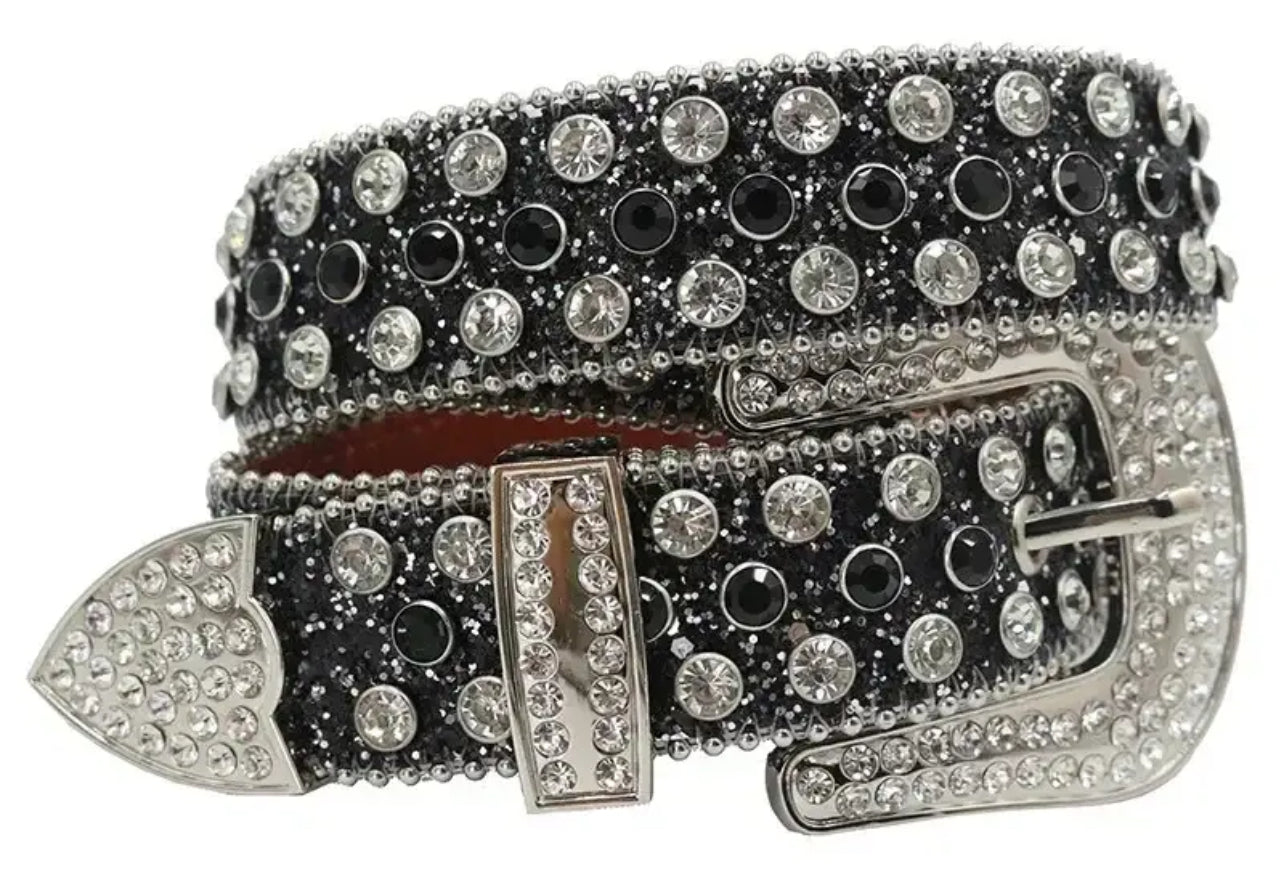 Hot Rhinestone Studded Belts Studded Leather Belts