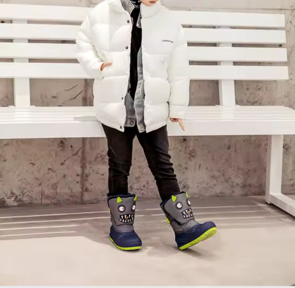 Boys “COOL” Snow Boots Waterproof Slip & Cold Weather Resistant
