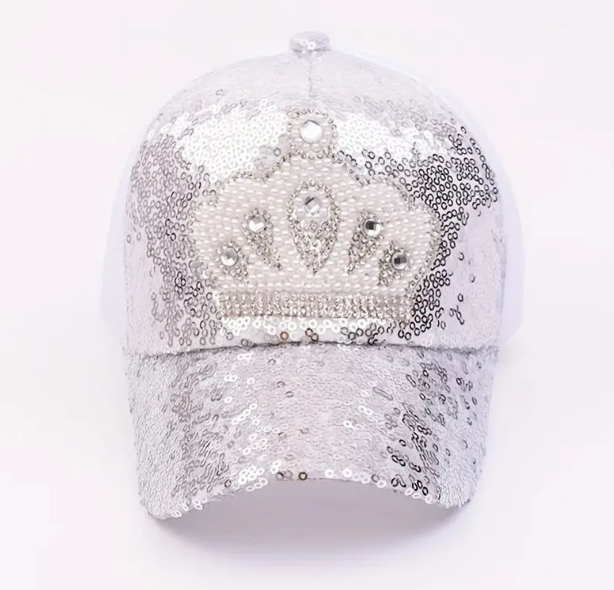 “Princess Crown” Sequin Net Duckbill Hat For Children