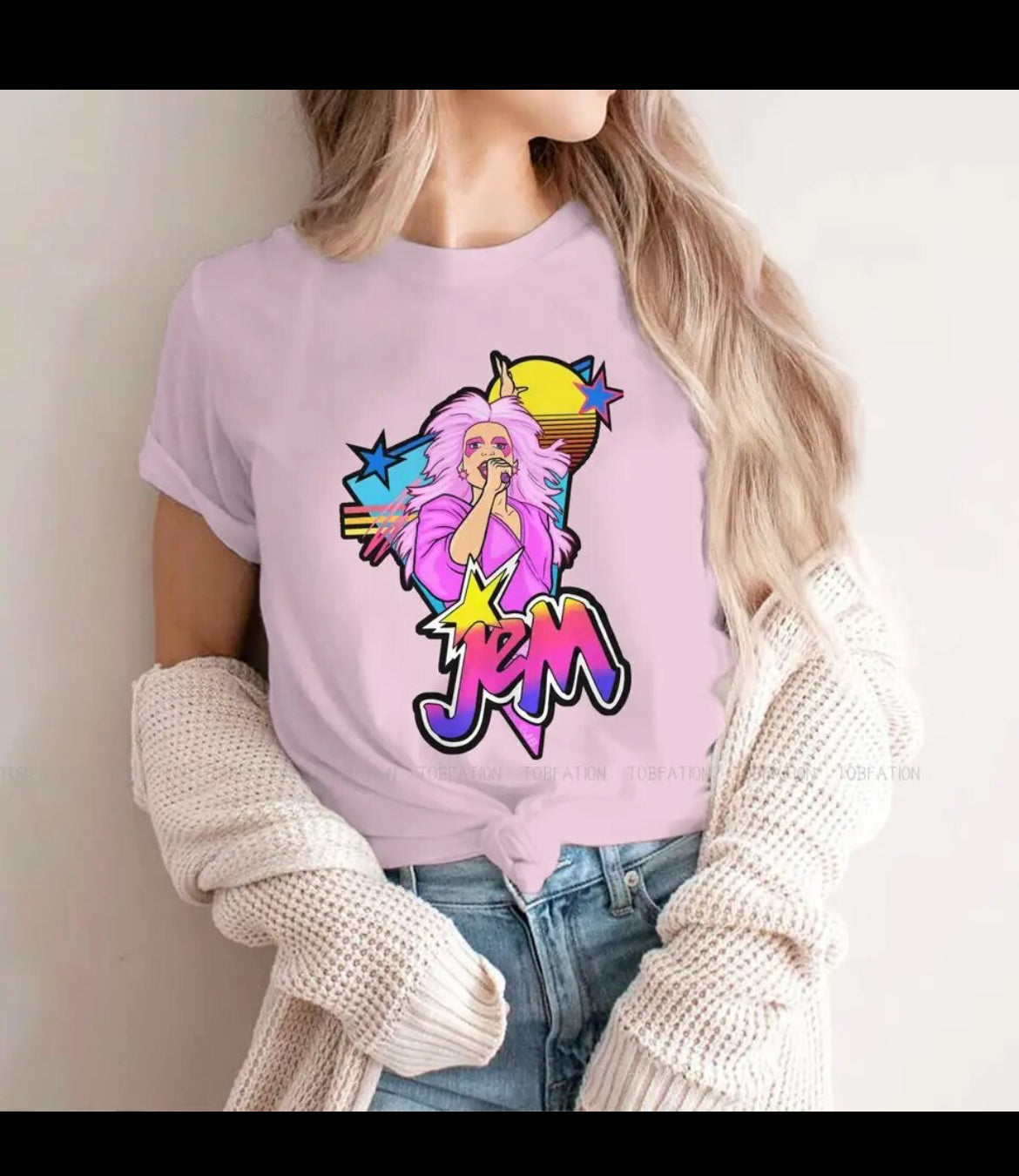 Plus Size, Retro 80S Jem Classic Tee, Bringing Back The 80’s 🦄🌈 Collection