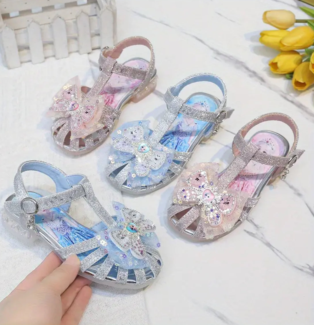 “Cute Sequin Bowknot” Lightweight Sandals