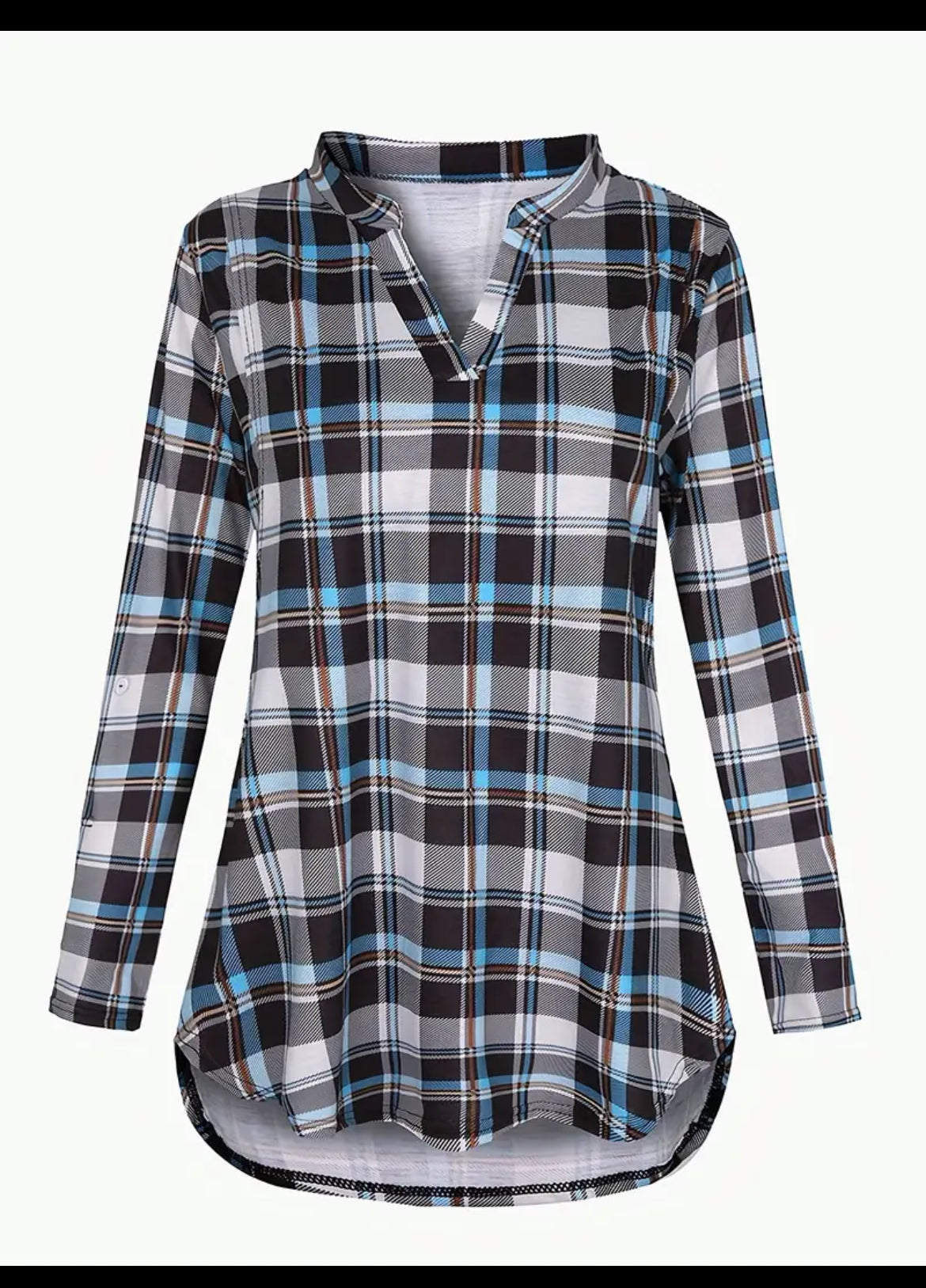 Stylish Plaid Maternity Nursing Shirt With Side Split For Breastfeeding, Baby 🌟🌙 Bumps Maternity Collection