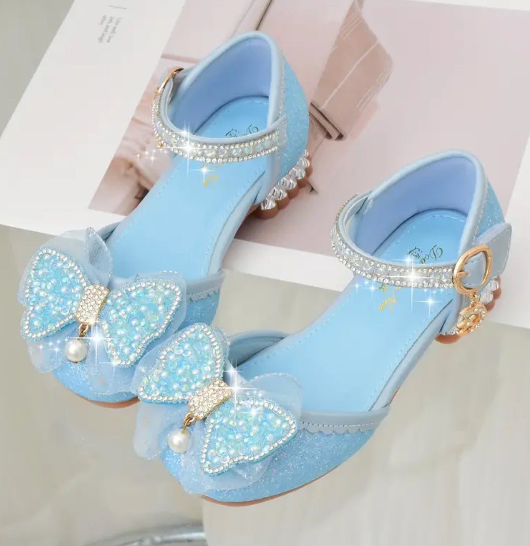 Trendy Bowknot Rhinestone, Flat Shoes For Girls