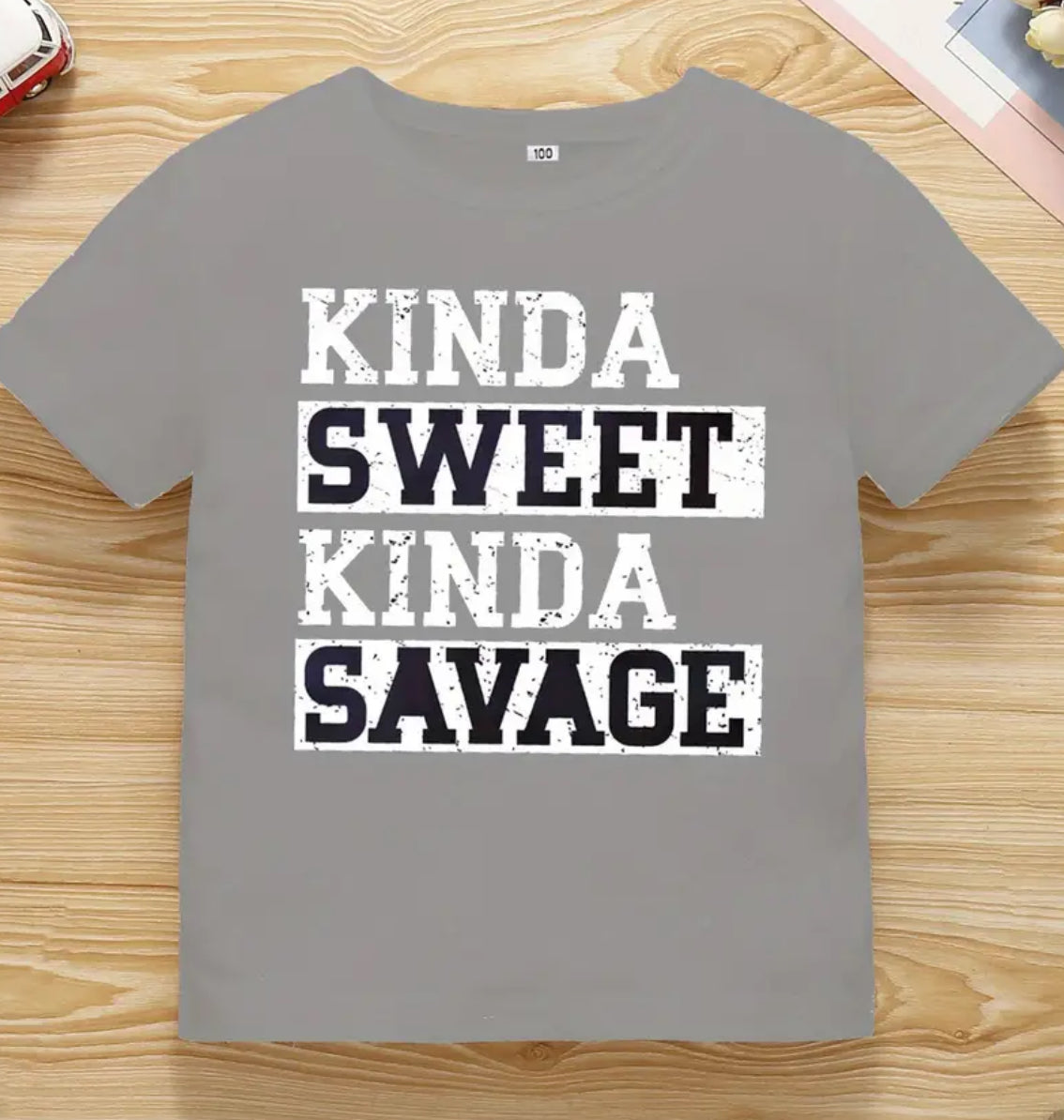 “KINDA SWEET KINDA SAVAGE” Casual T-Shirts, Soft Comfy Crew Neck