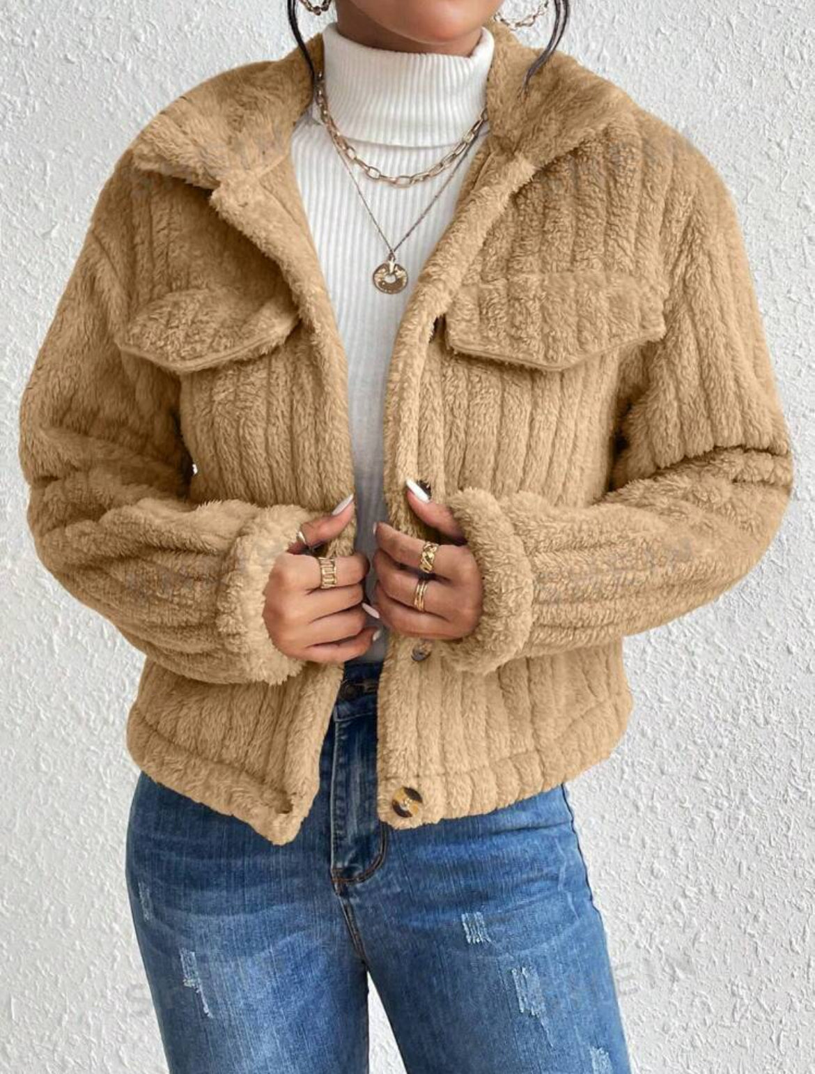 “Cozy Warmth” Women’s Short Length Jacket