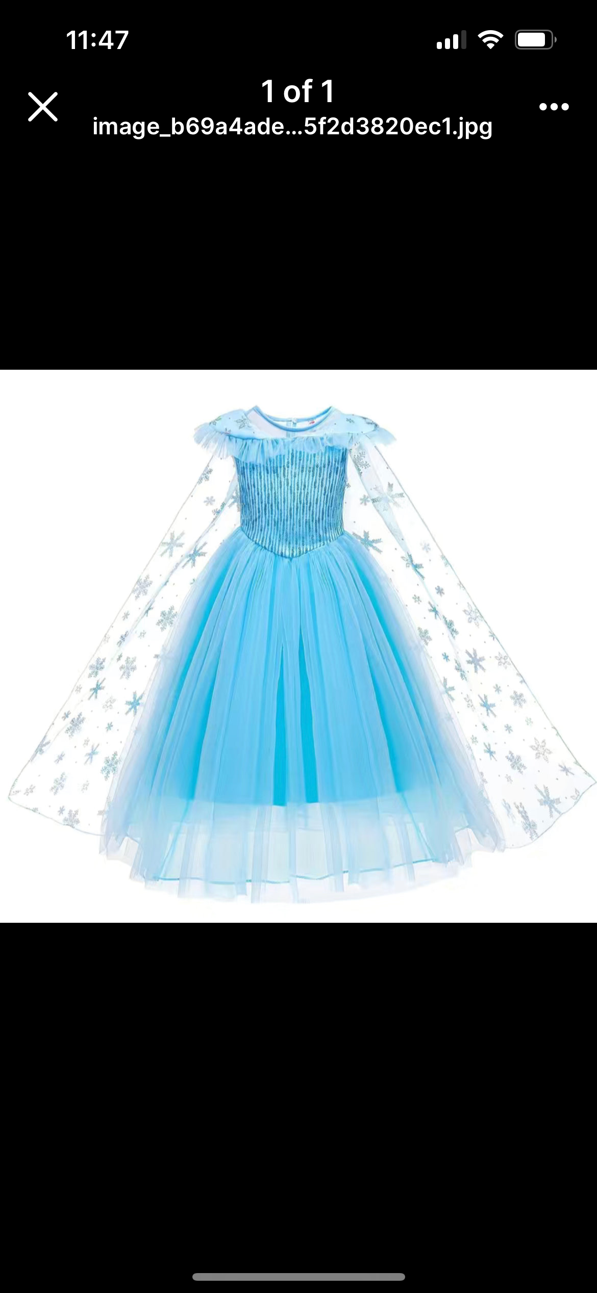 Sequin Snowflakes Princess Costume Dress
