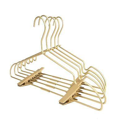 12.5" Gold Metal Baby Clothes Hanger, 10Pack, With or Without Clips