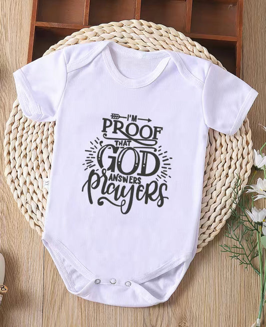 "I'm Proof That God Answers Prayers" Onesie