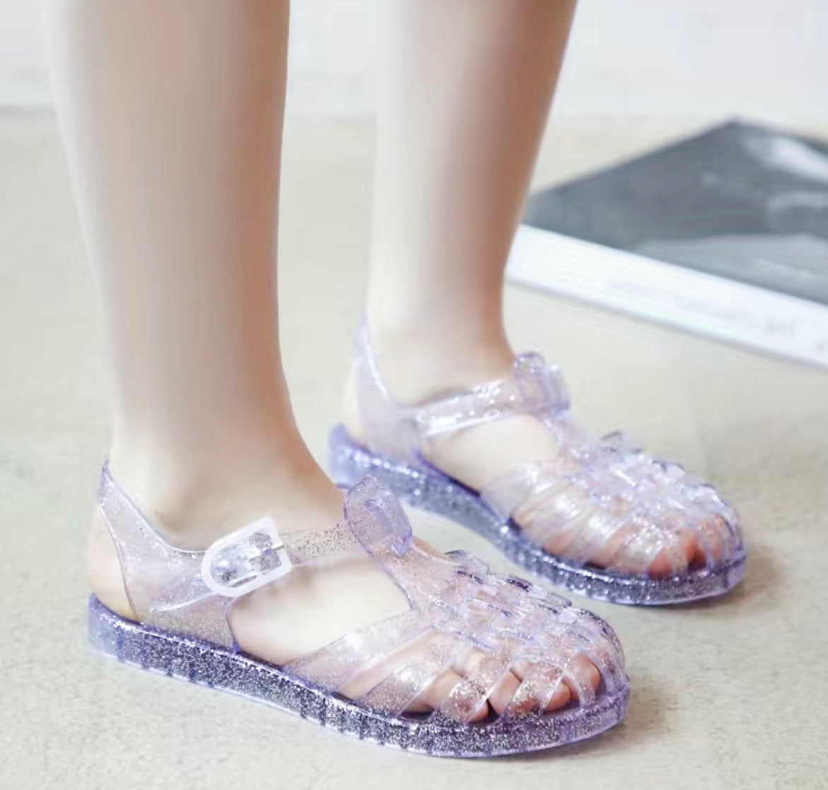🦄 Jellies Glitter & Retro Sandals