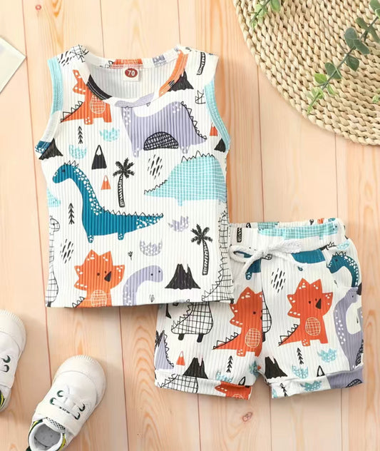 Two-Piece Dino Summer Set