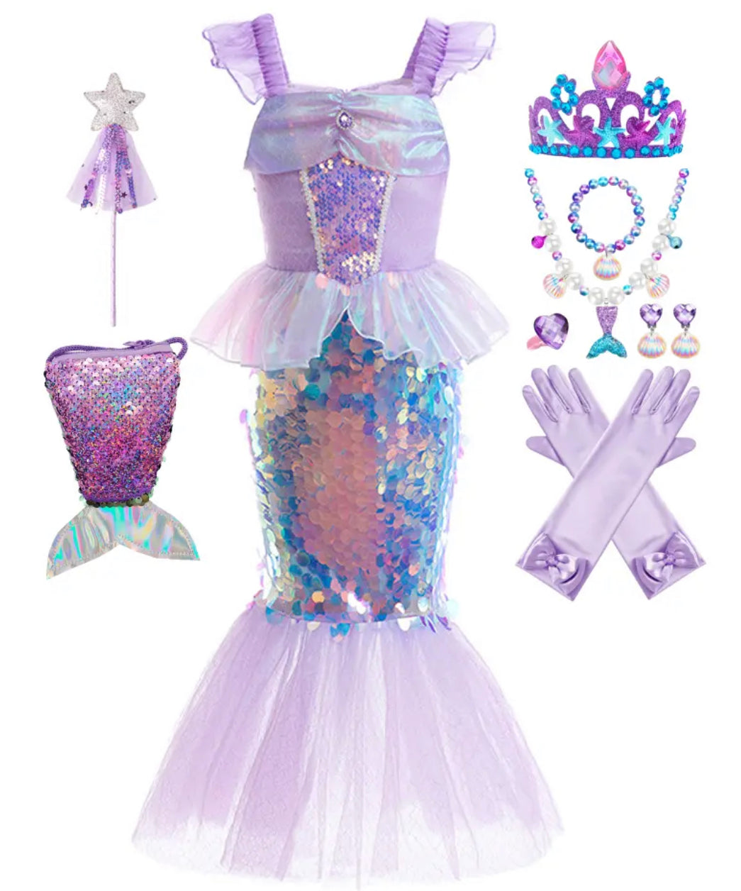 Sequins Mermaid Princess Dress