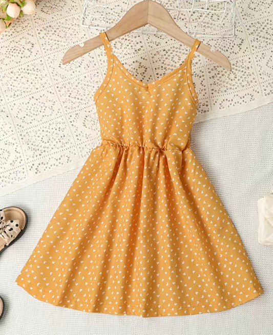 Summer Hearts V-neck Dress