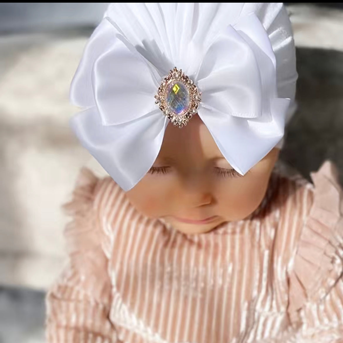 Glam Rhinestone Baby Hat