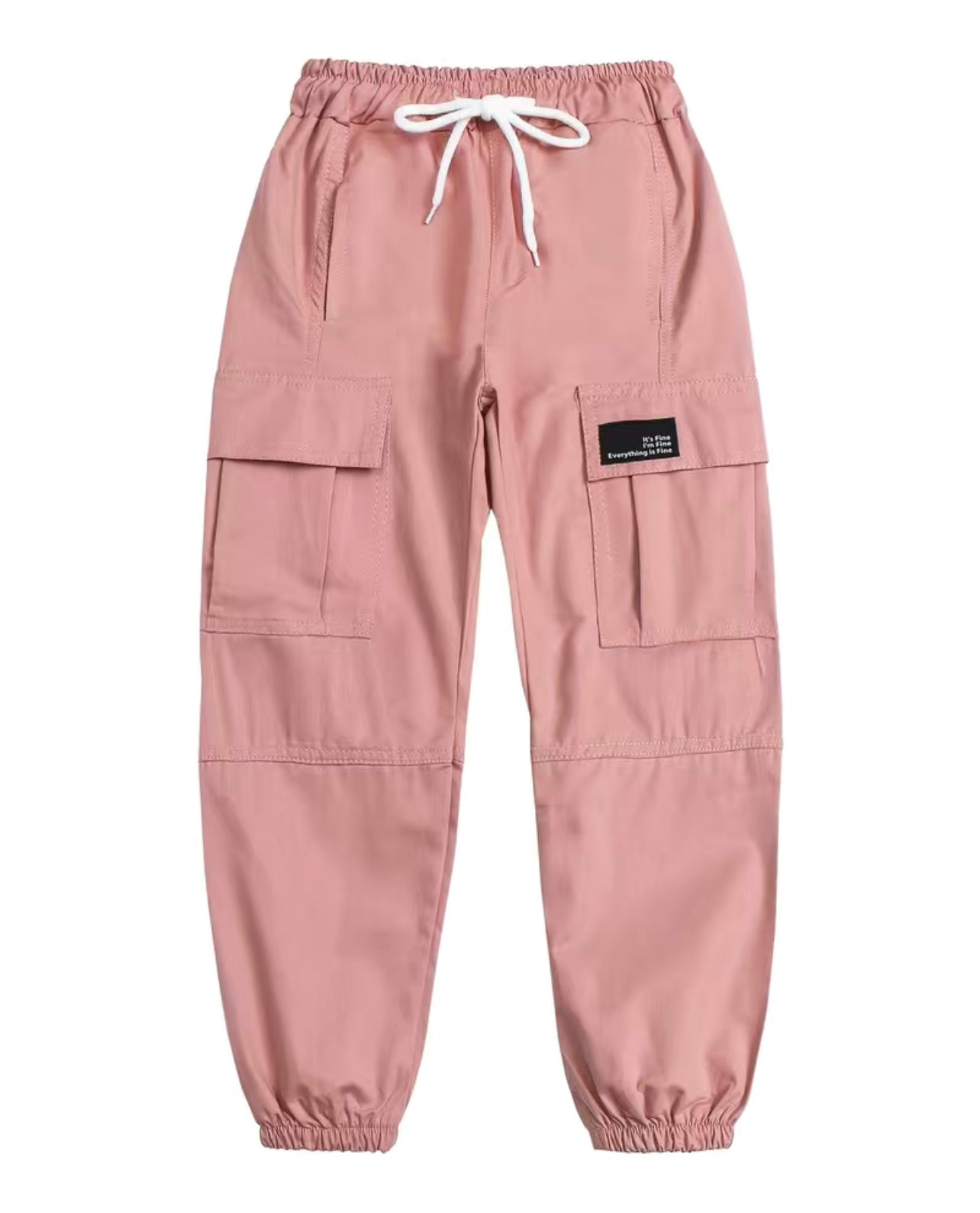 Pantalones cargo en tonos pastel para niñas