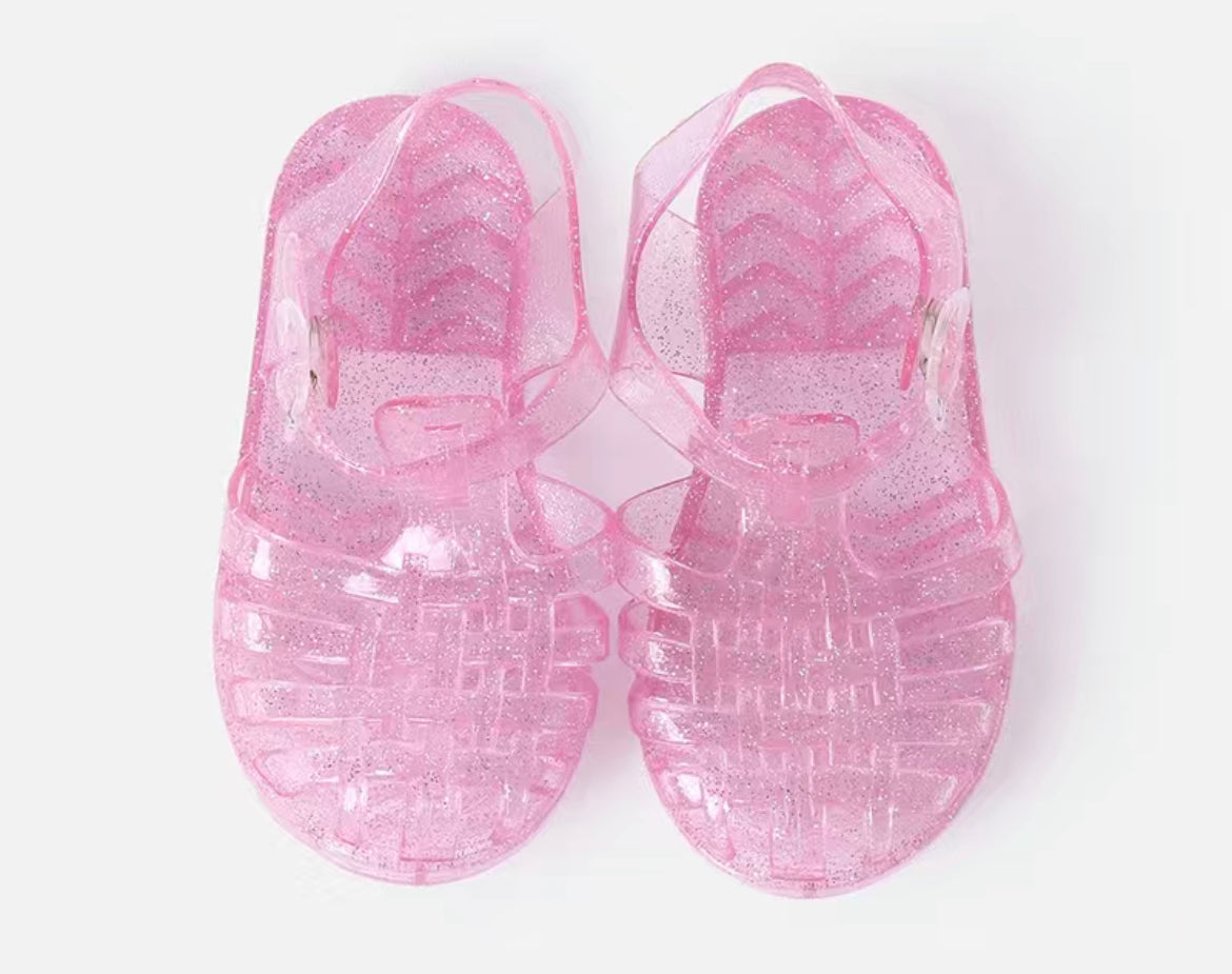 🦄 Jellies Glitter & Retro Sandals