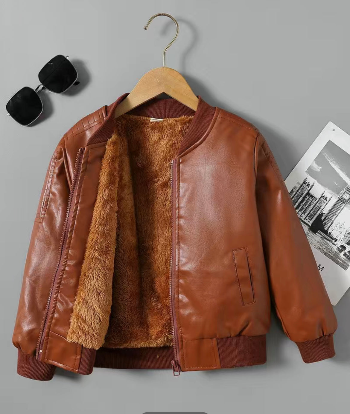 The Ashton, Faux Leather Jacket